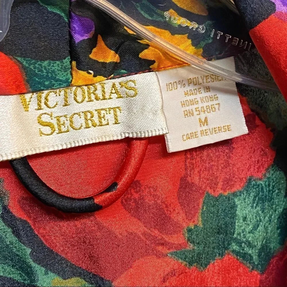Victoria Secret Gold Label Floral Robe Set Medium